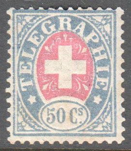 Switzerland Telegraph Zumstein 16 Mint - Click Image to Close